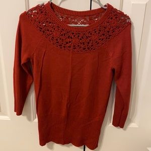 Burnt orange sweater